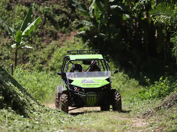 Buggy tour through the hills near Tigerland Rice Farm